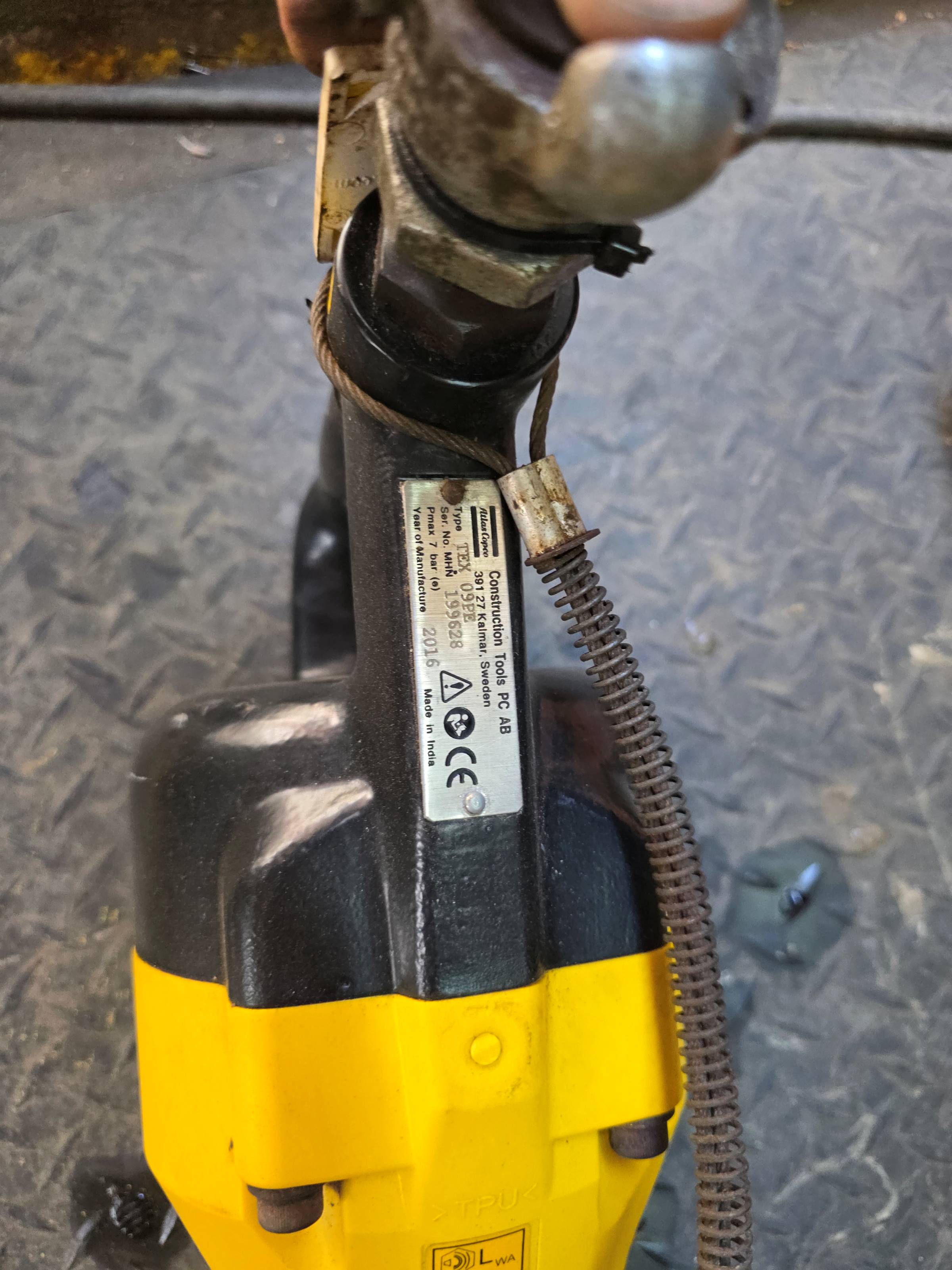 Atlas Copco TEX 09 PE Titreşimi Azaltılmış Pnömatik Çekiç