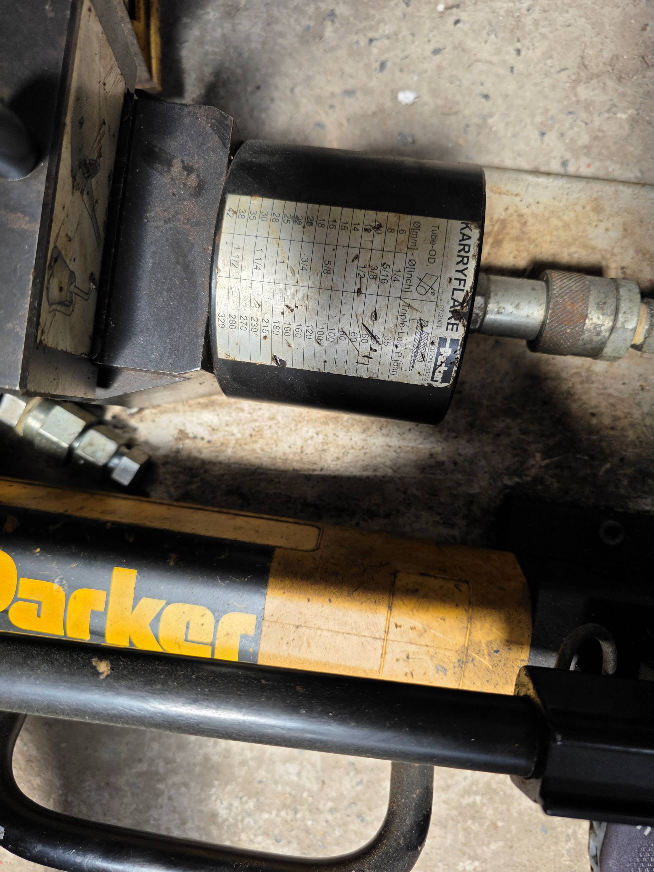 Parker KarryFlare Taşınabilir Boru Ağız Açma (Flanşlama) Makinesi 37°